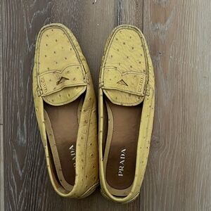 Prada Yellow Loafers